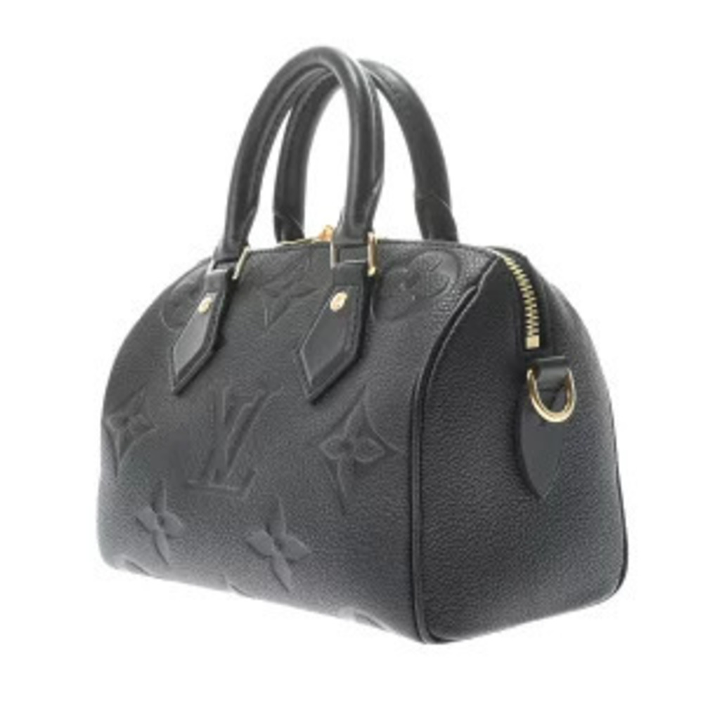 Louis Vuitton Noir Black Handbag Empreinte Monogram Leather Speedy Bandouliere - Picture 1 of 7
